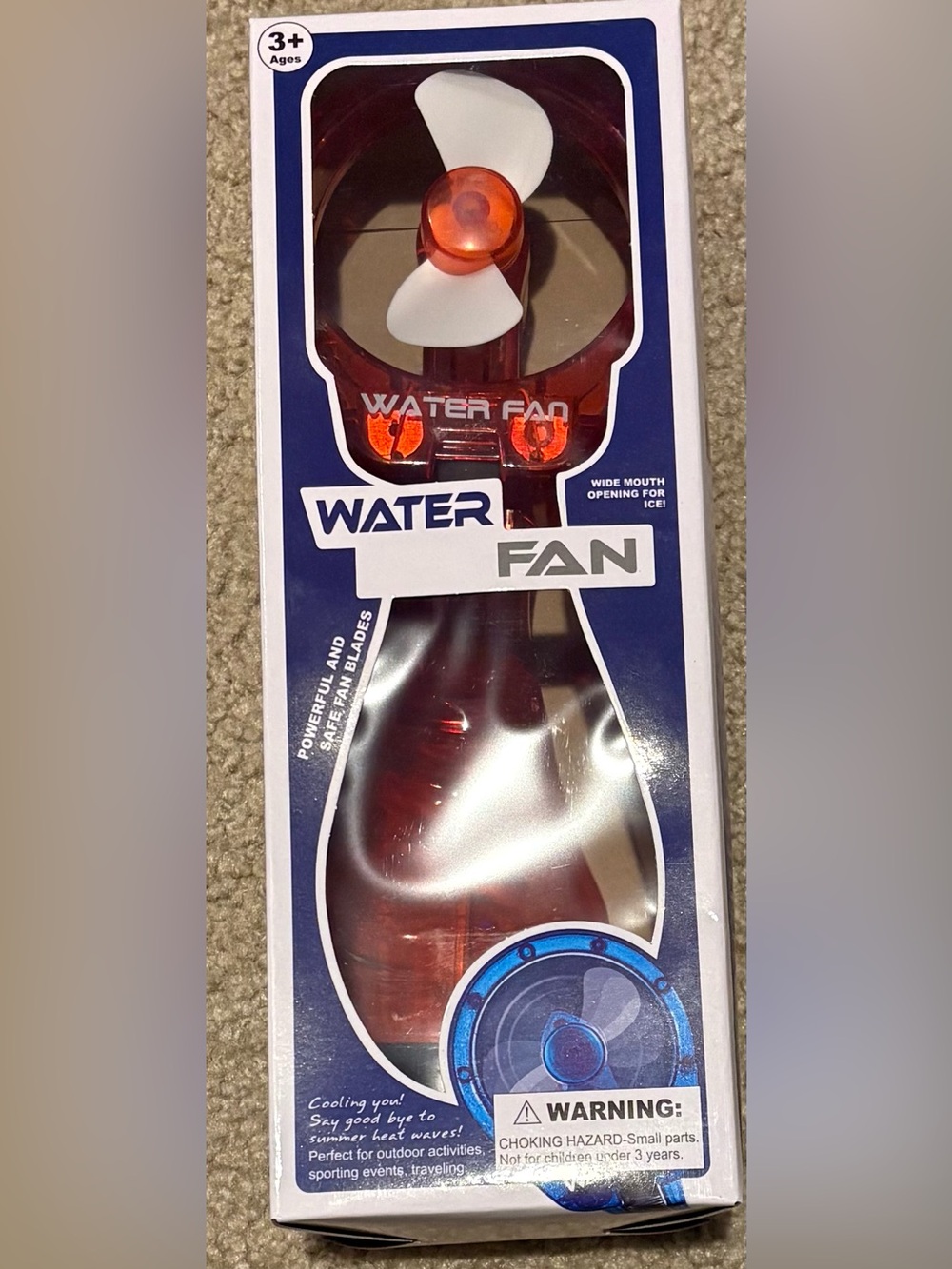 Water Bottle Mister Fan - New in Box
